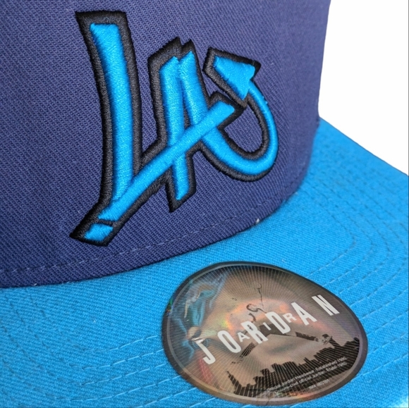 Air Jordan Jumpman Collection Rare Vintage LA Lakers Snap Back Hat Los Angeles - Picture 4 of 16